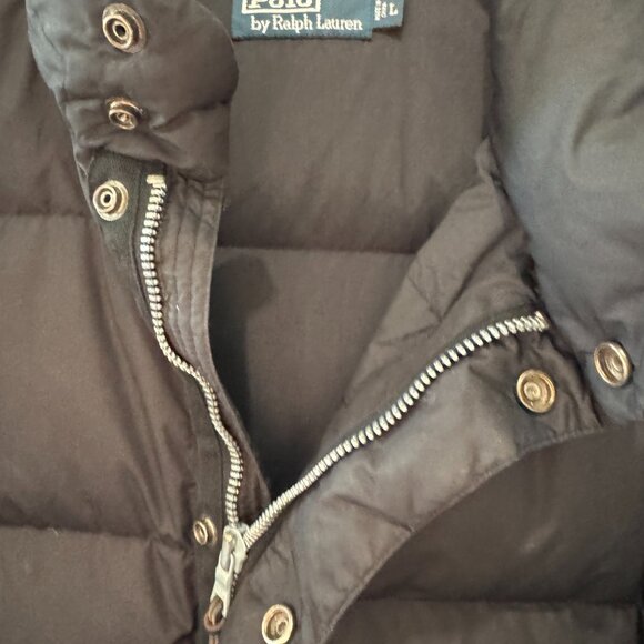 POLO by Ralph Lauren Designer Men’s Black DOWN Puffer Jacket - Picture 5 of 11